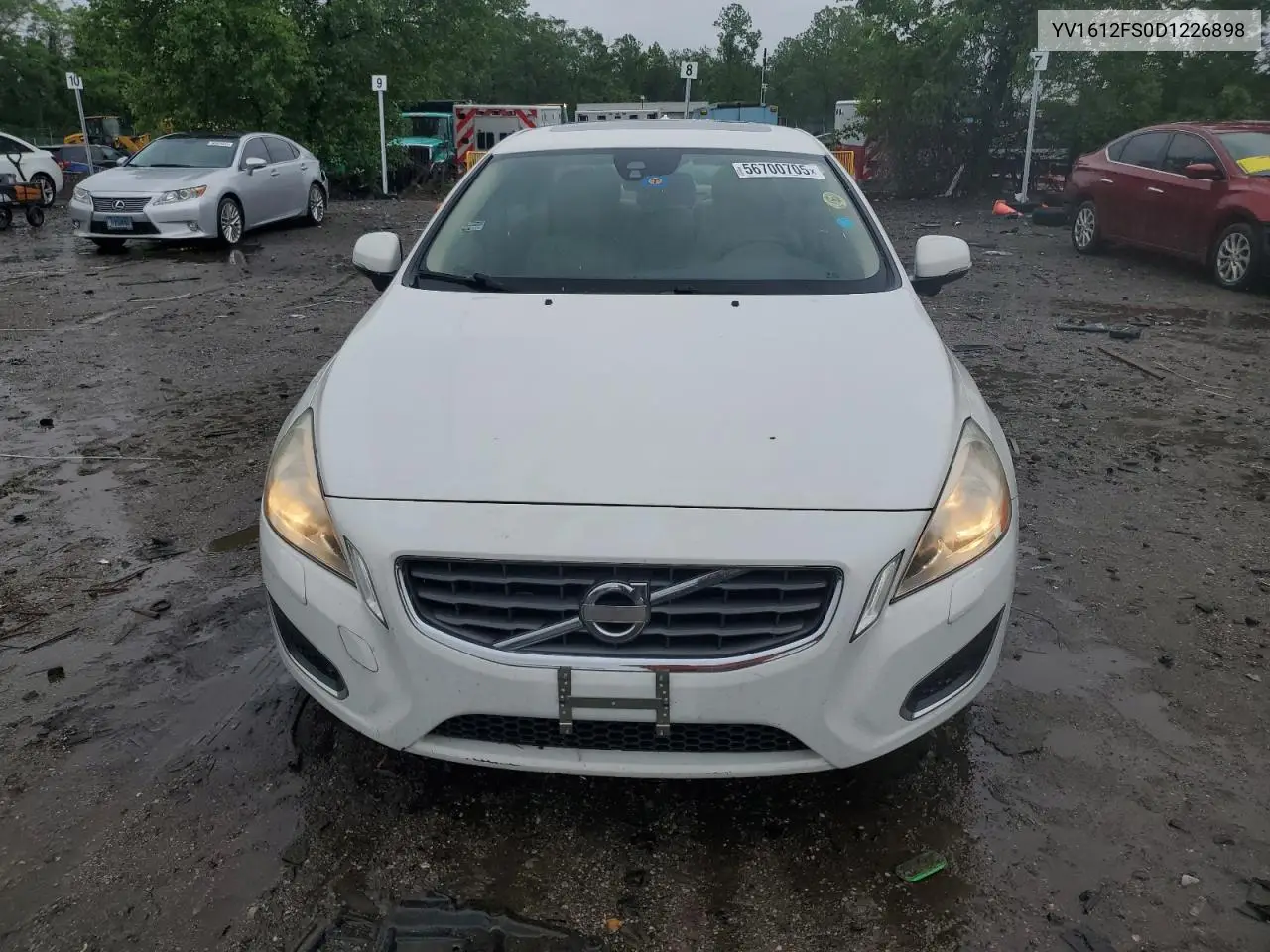 2013 Volvo S60 T5 VIN: YV1612FS0D1226898 Lot: 56700705