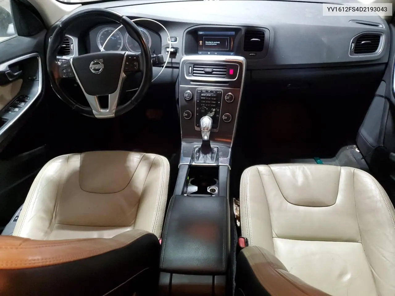 2013 Volvo S60 T5 VIN: YV1612FS4D2193043 Lot: 56729695