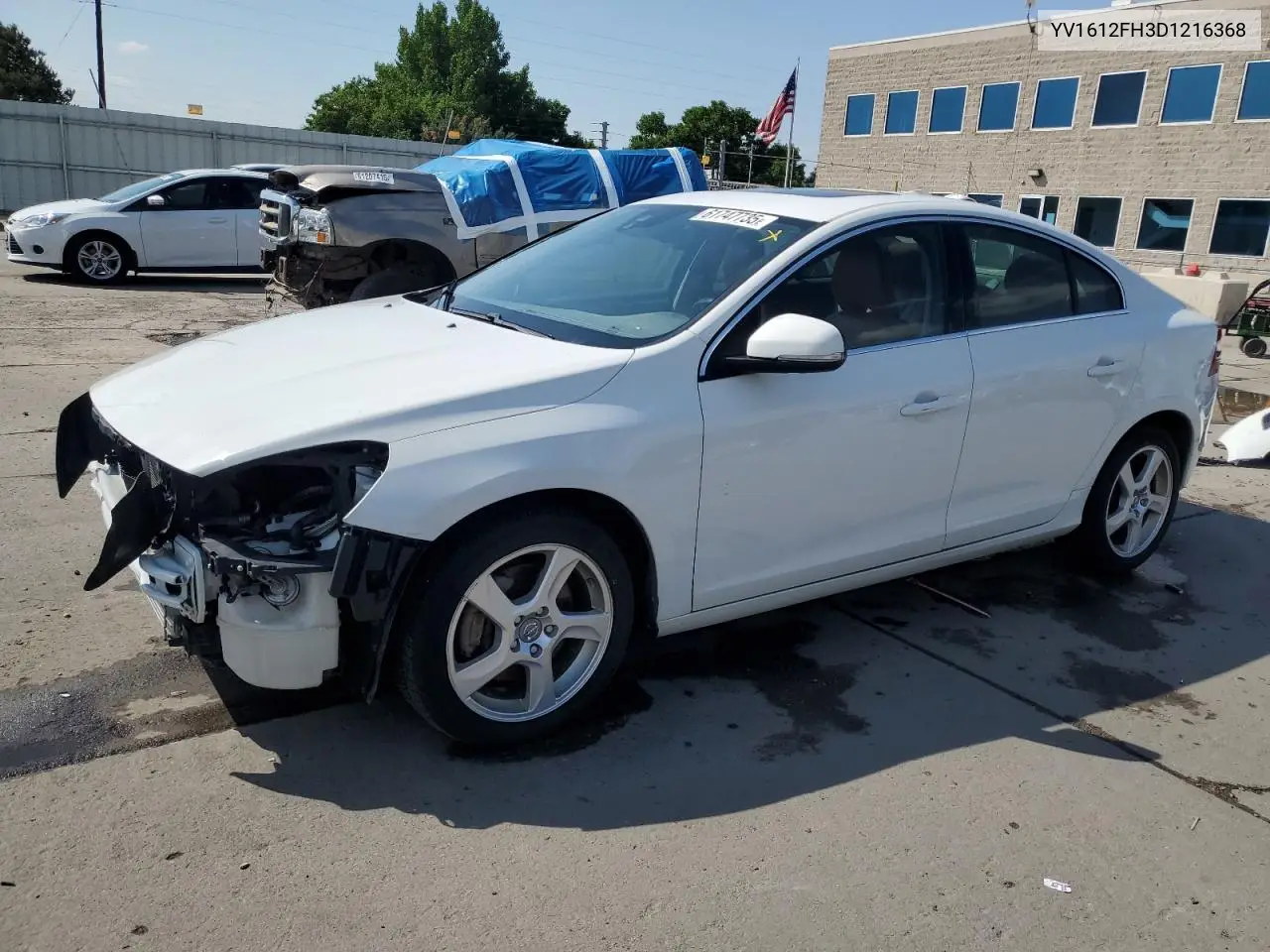 2013 Volvo S60 T5 VIN: YV1612FH3D1216368 Lot: 61747735