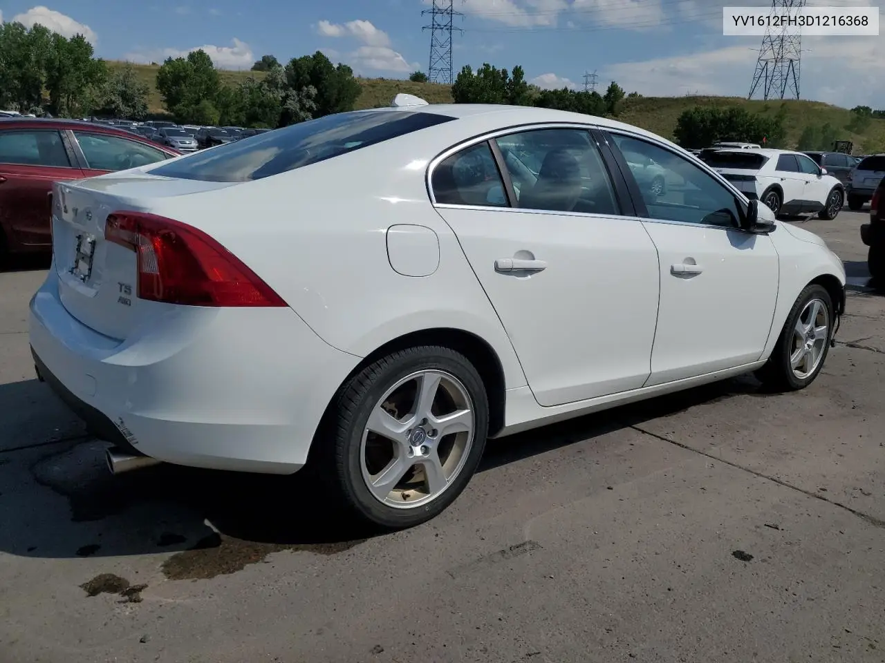 2013 Volvo S60 T5 VIN: YV1612FH3D1216368 Lot: 61747735