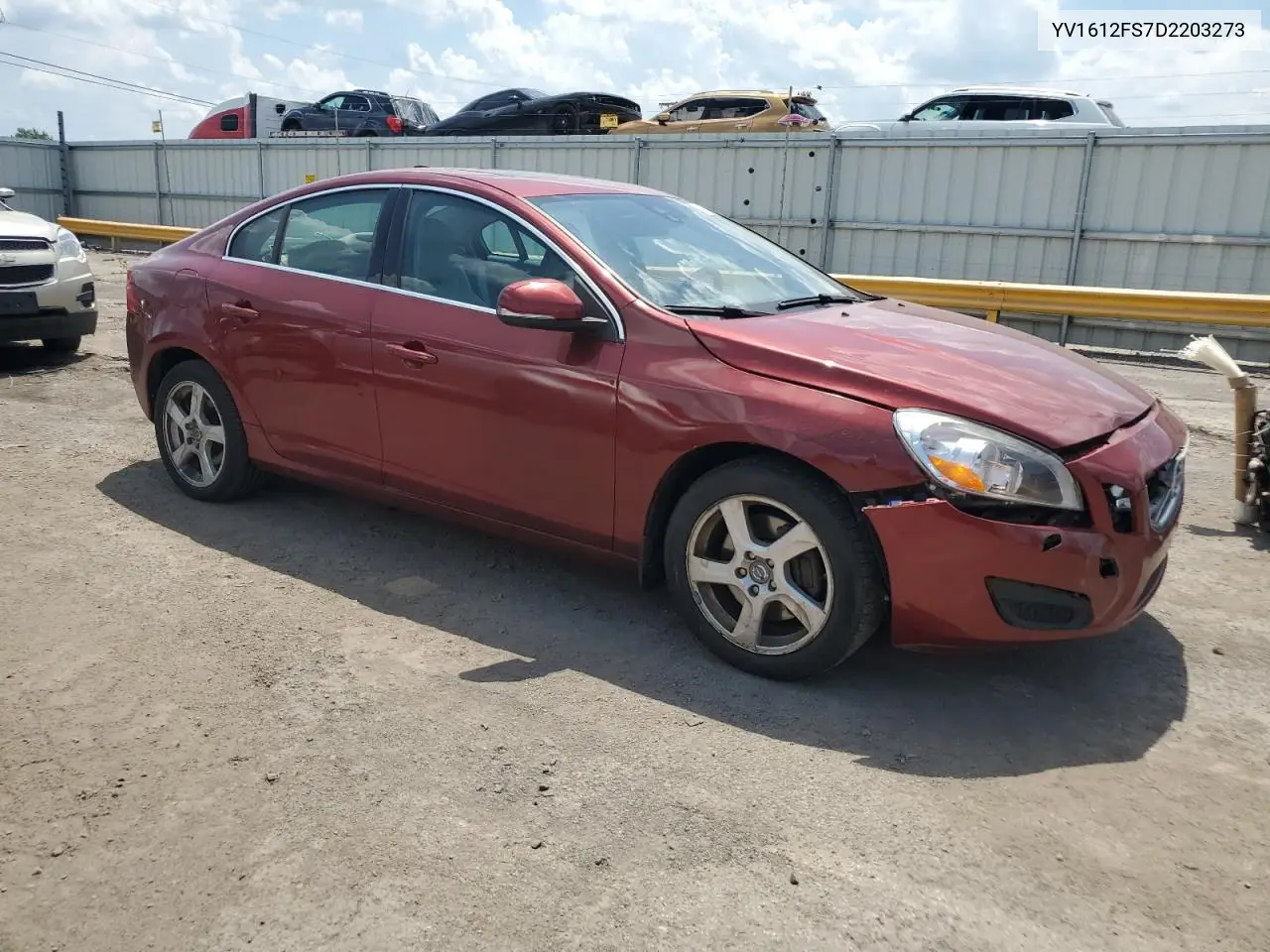 2013 Volvo S60 T5 VIN: YV1612FS7D2203273 Lot: 62103625