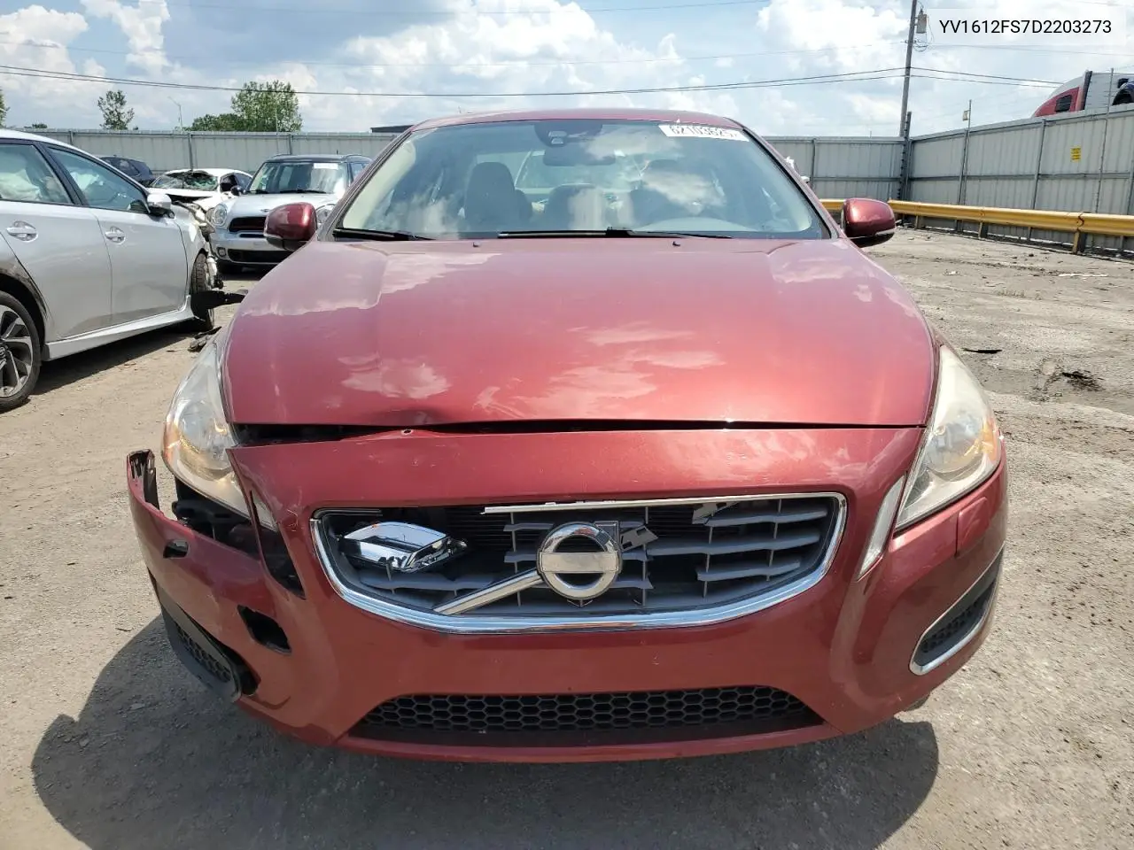 2013 Volvo S60 T5 VIN: YV1612FS7D2203273 Lot: 62103625