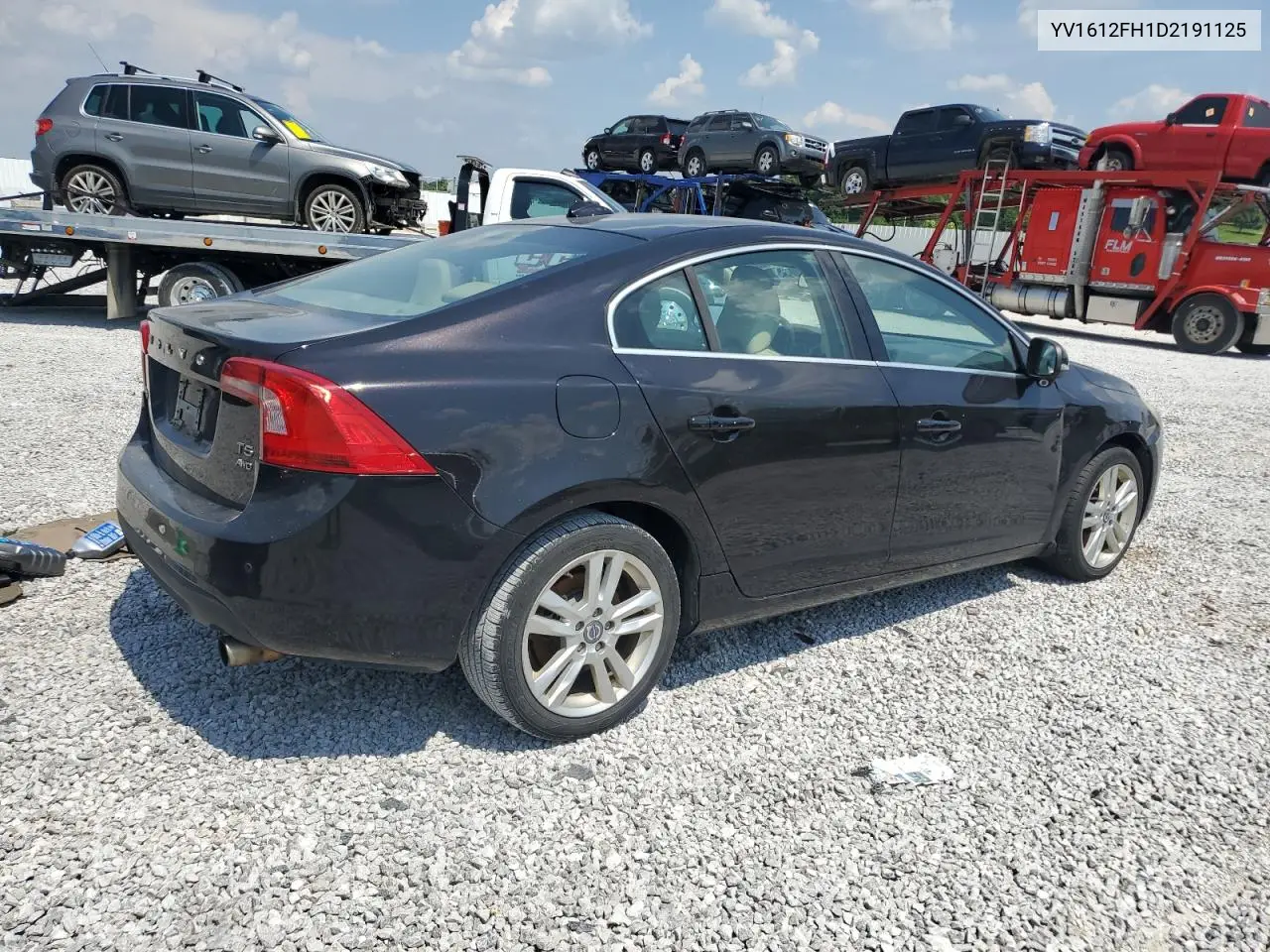 2013 Volvo S60 T5 VIN: YV1612FH1D2191125 Lot: 62378595