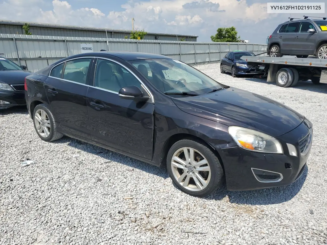 2013 Volvo S60 T5 VIN: YV1612FH1D2191125 Lot: 62378595