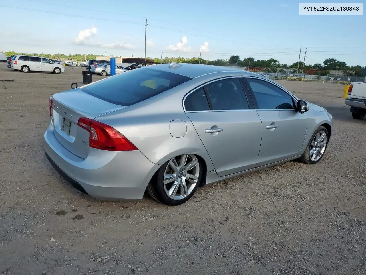 2013 Volvo S60 T5 VIN: YV1622FS2C2130843 Lot: 62415695