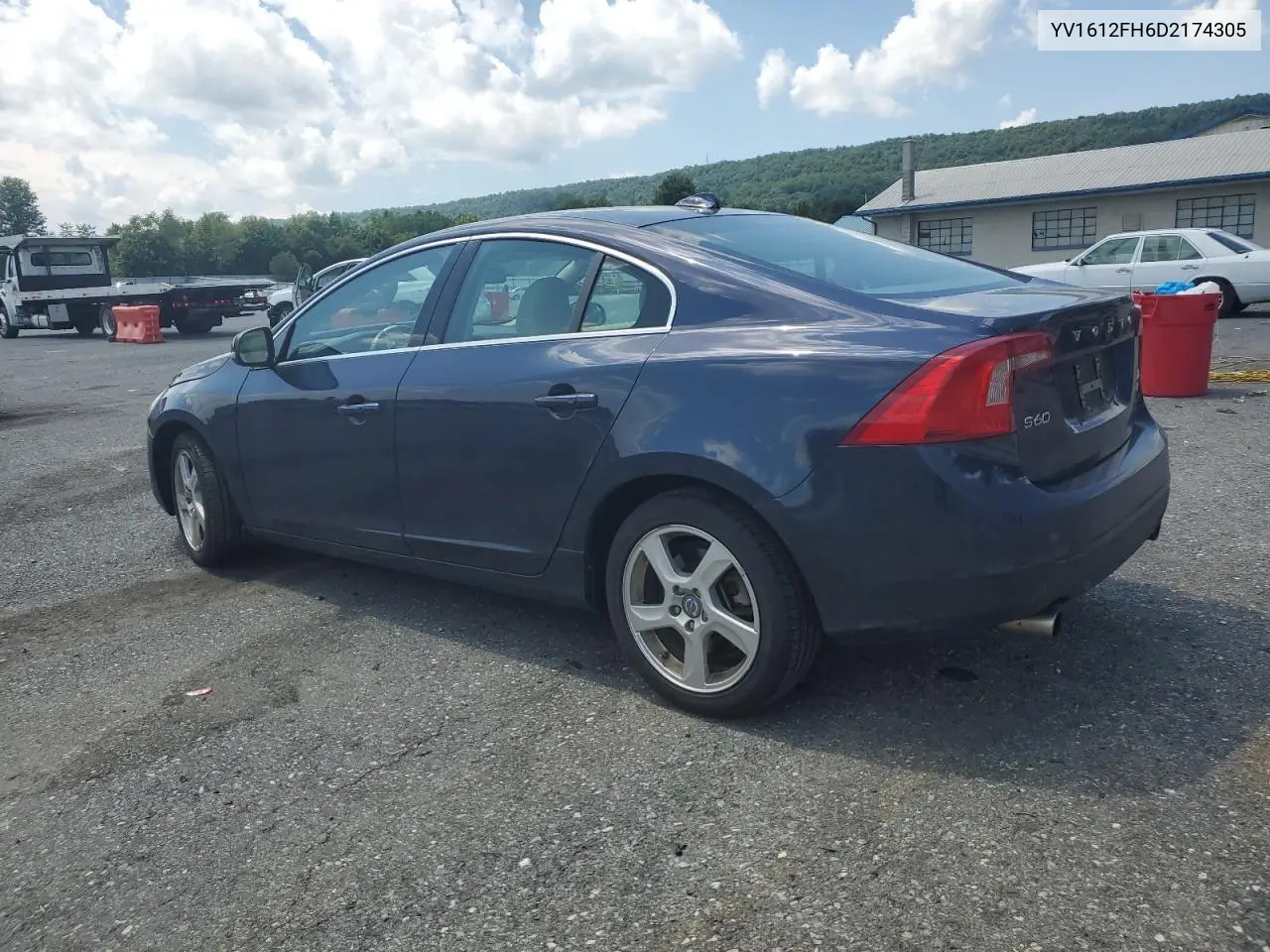 2013 Volvo S60 T5 VIN: YV1612FH6D2174305 Lot: 62688495