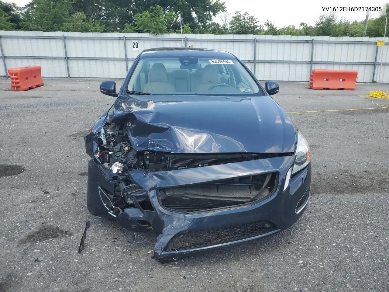 2013 Volvo S60 T5 VIN: YV1612FH6D2174305 Lot: 62688495