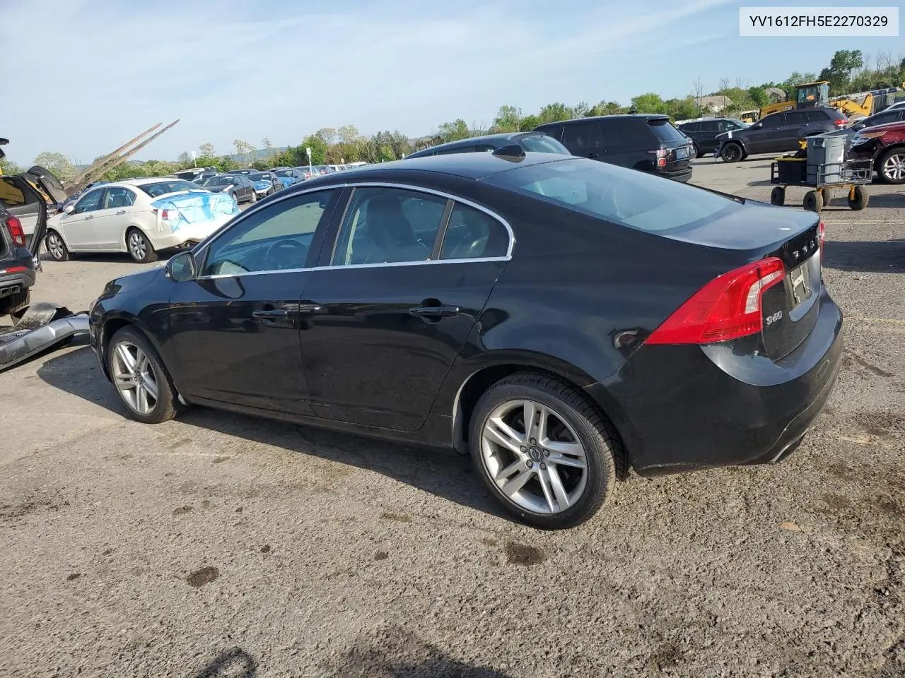 2014 Volvo S60 T5 VIN: YV1612FH5E2270329 Lot: 56381835