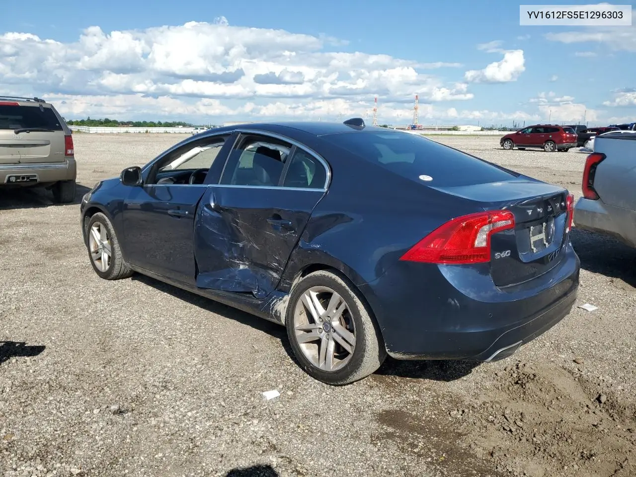 2014 Volvo S60 T5 VIN: YV1612FS5E1296303 Lot: 56480725