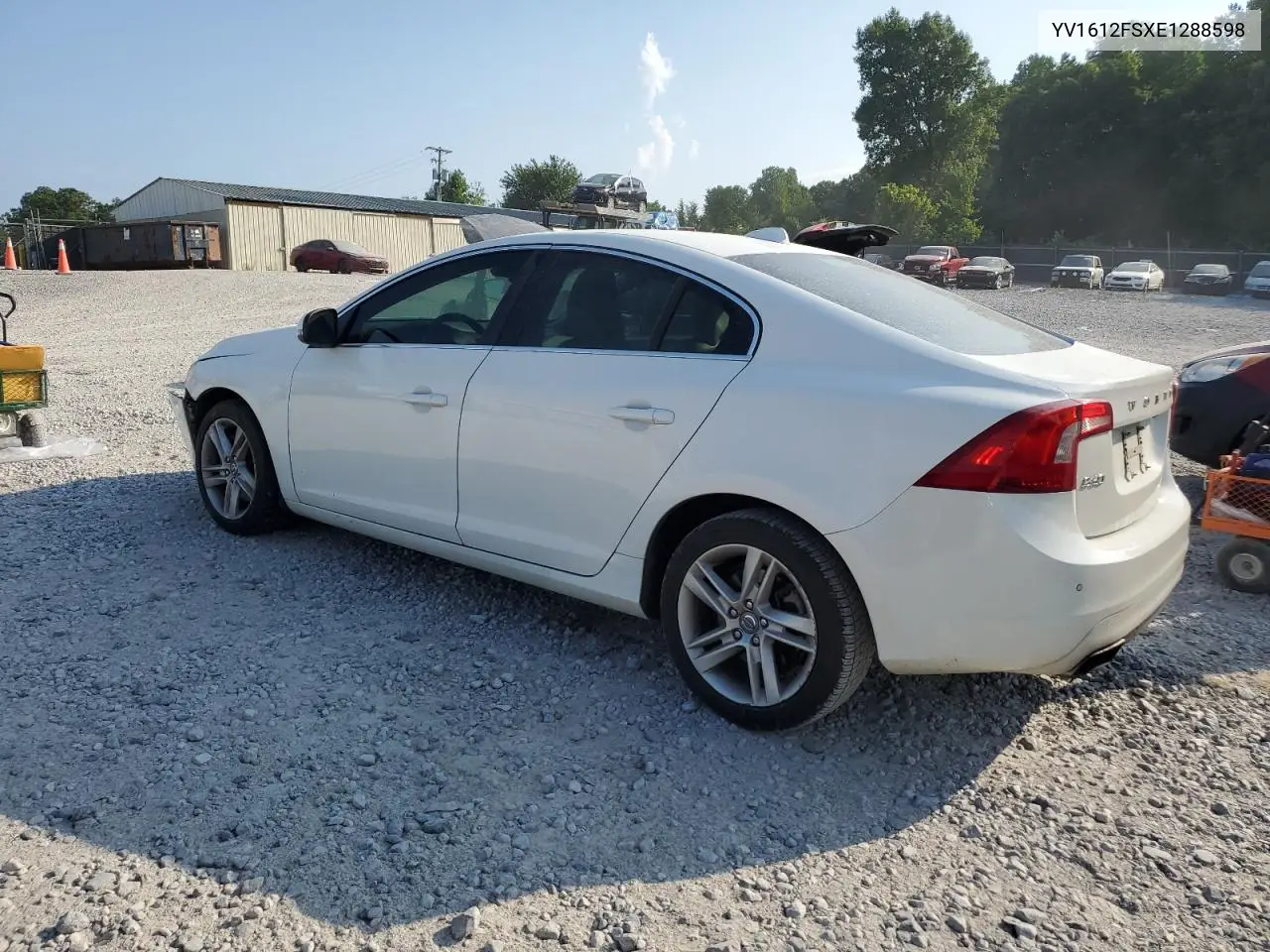 2014 Volvo S60 T5 VIN: YV1612FSXE1288598 Lot: 62533435