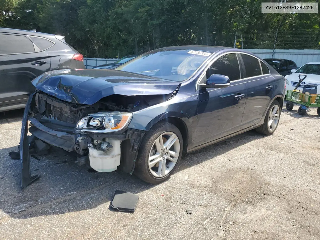 2014 Volvo S60 T5 VIN: YV1612FS9E1287426 Lot: 63139675