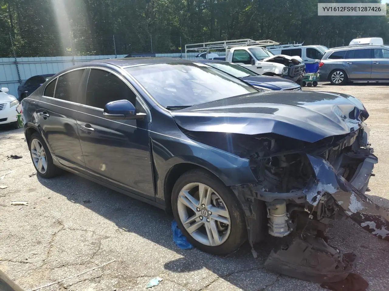 2014 Volvo S60 T5 VIN: YV1612FS9E1287426 Lot: 63139675