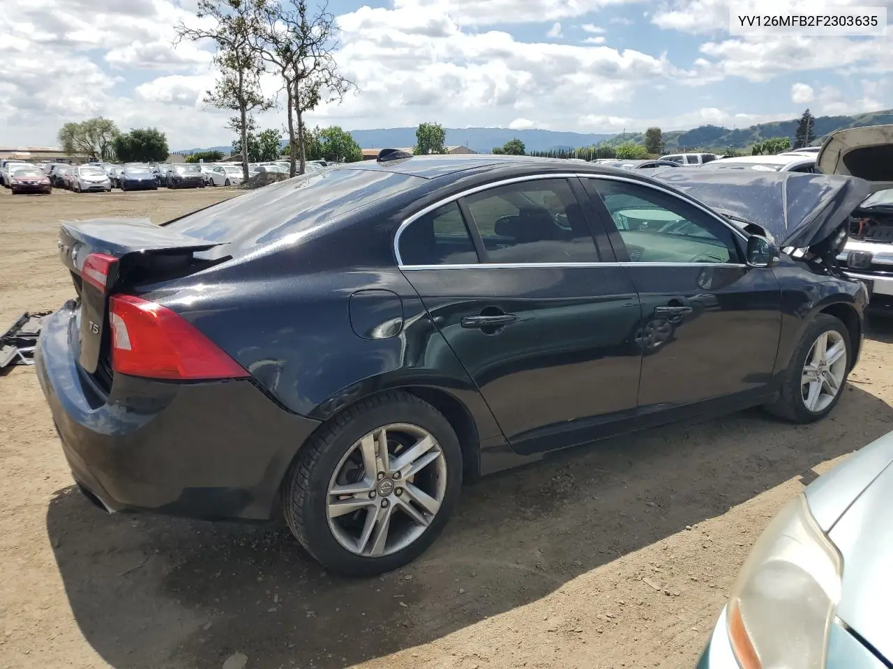 2015 Volvo S60 Premier VIN: YV126MFB2F2303635 Lot: 54852755