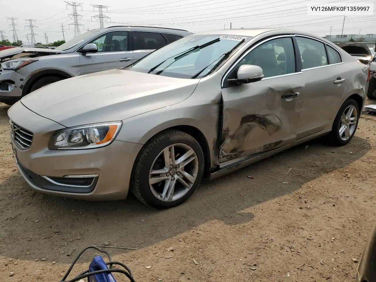 2015 Volvo S60 Premier VIN: YV126MFK0F1359997 Lot: 59018485