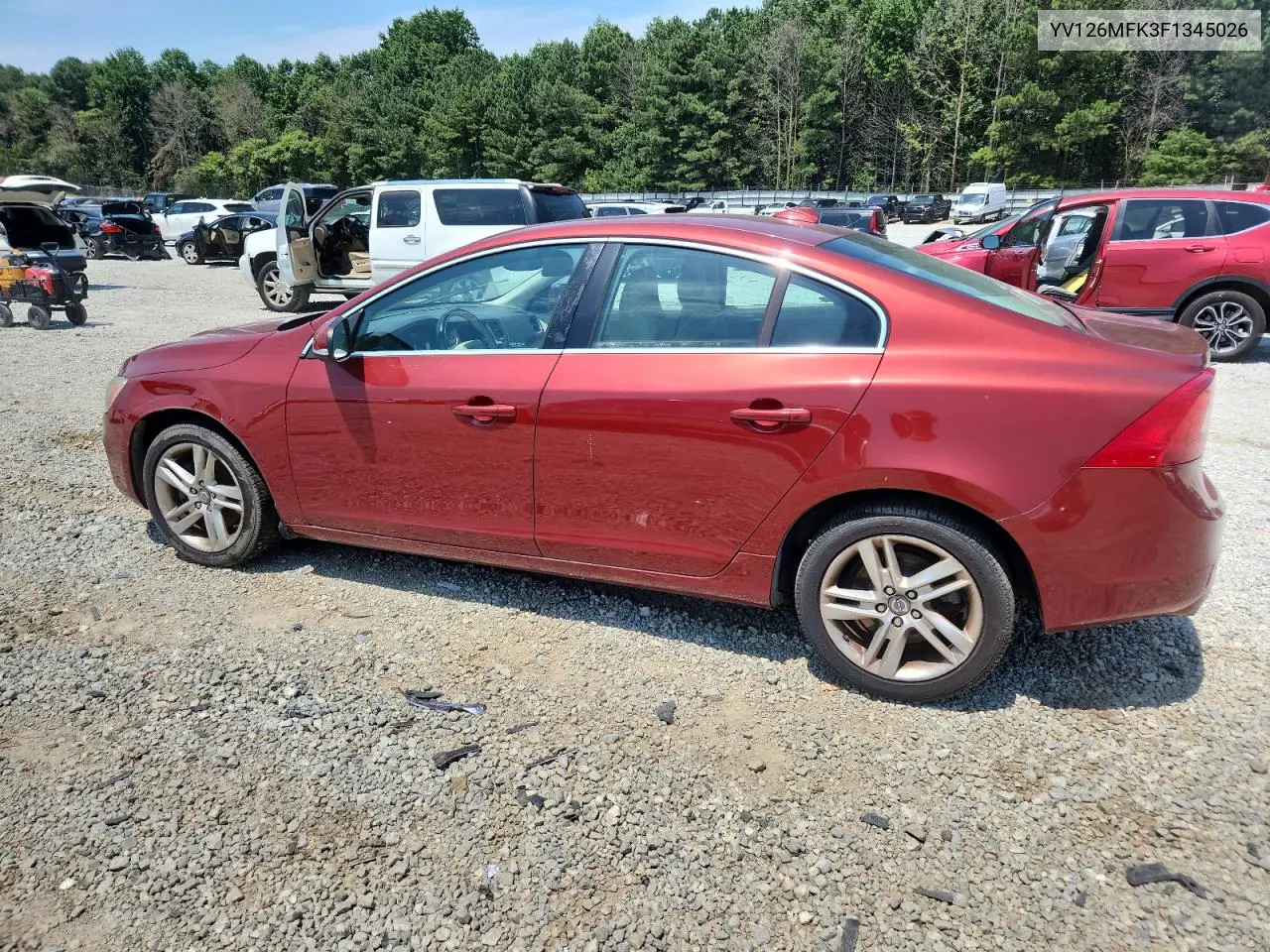 2015 Volvo S60 Premier VIN: YV126MFK3F1345026 Lot: 62000765