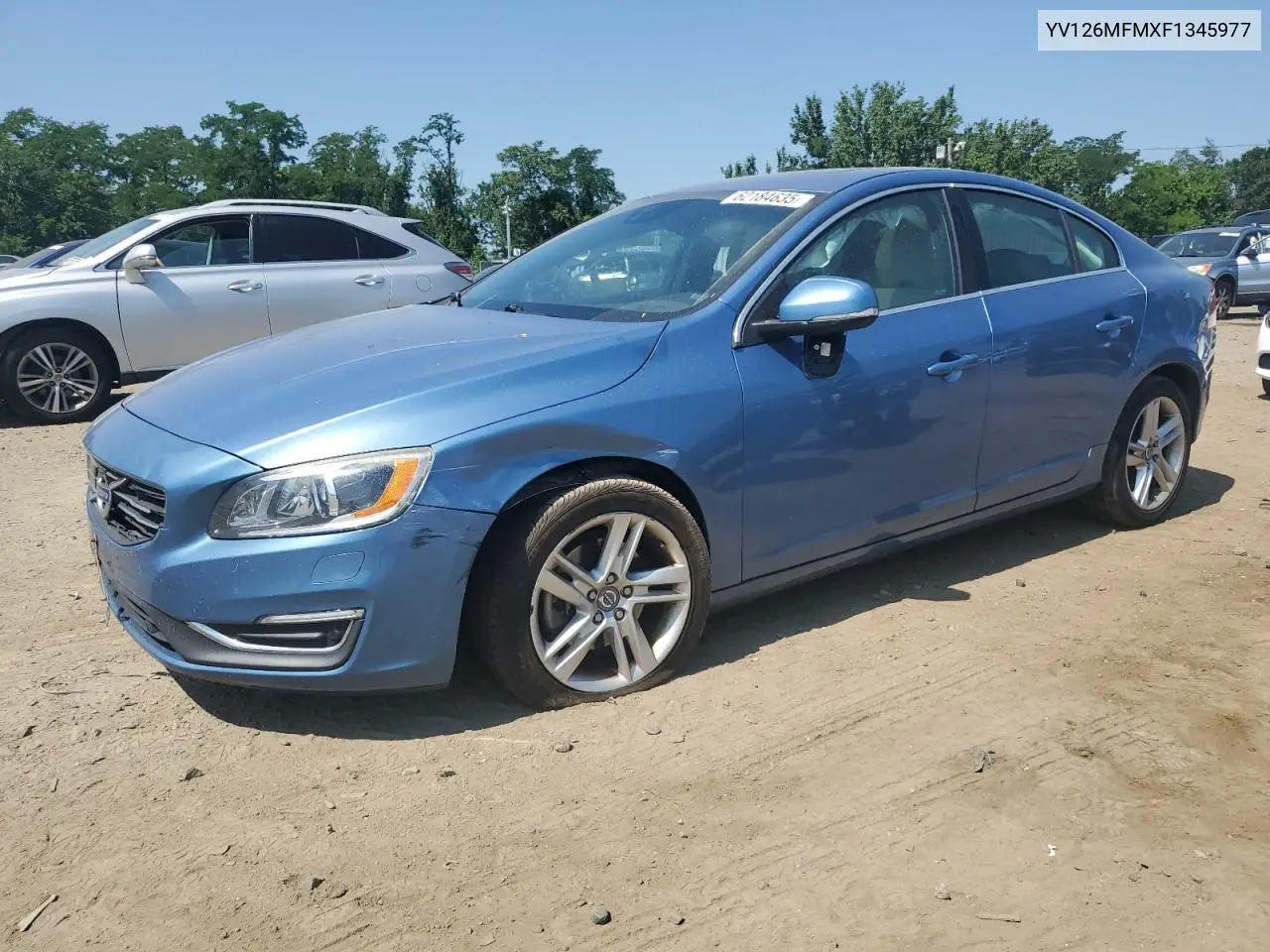 2015 Volvo S60 Platinum VIN: YV126MFMXF1345977 Lot: 62184635