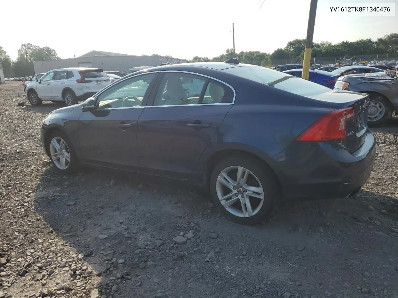 2015 Volvo S60 Premier VIN: YV1612TK8F1340476 Lot: 62719355