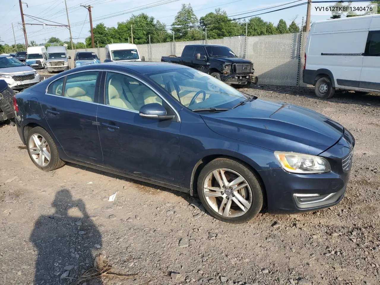 2015 Volvo S60 Premier VIN: YV1612TK8F1340476 Lot: 62719355