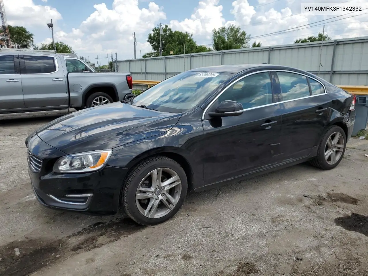 2015 Volvo S60 Premier VIN: YV140MFK3F1342332 Lot: 62756205