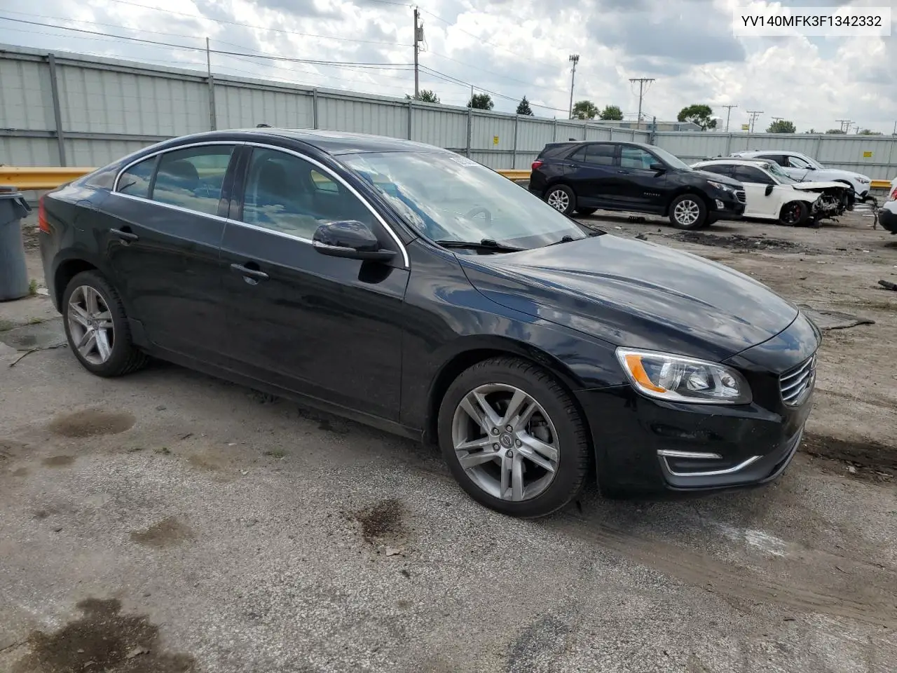 2015 Volvo S60 Premier VIN: YV140MFK3F1342332 Lot: 62756205