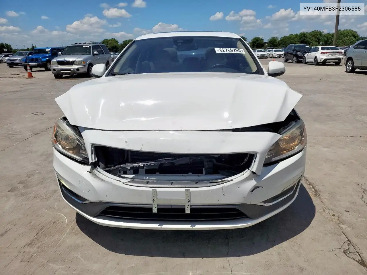 2015 Volvo S60 Premier VIN: YV140MFB3F2306585 Lot: 62769295