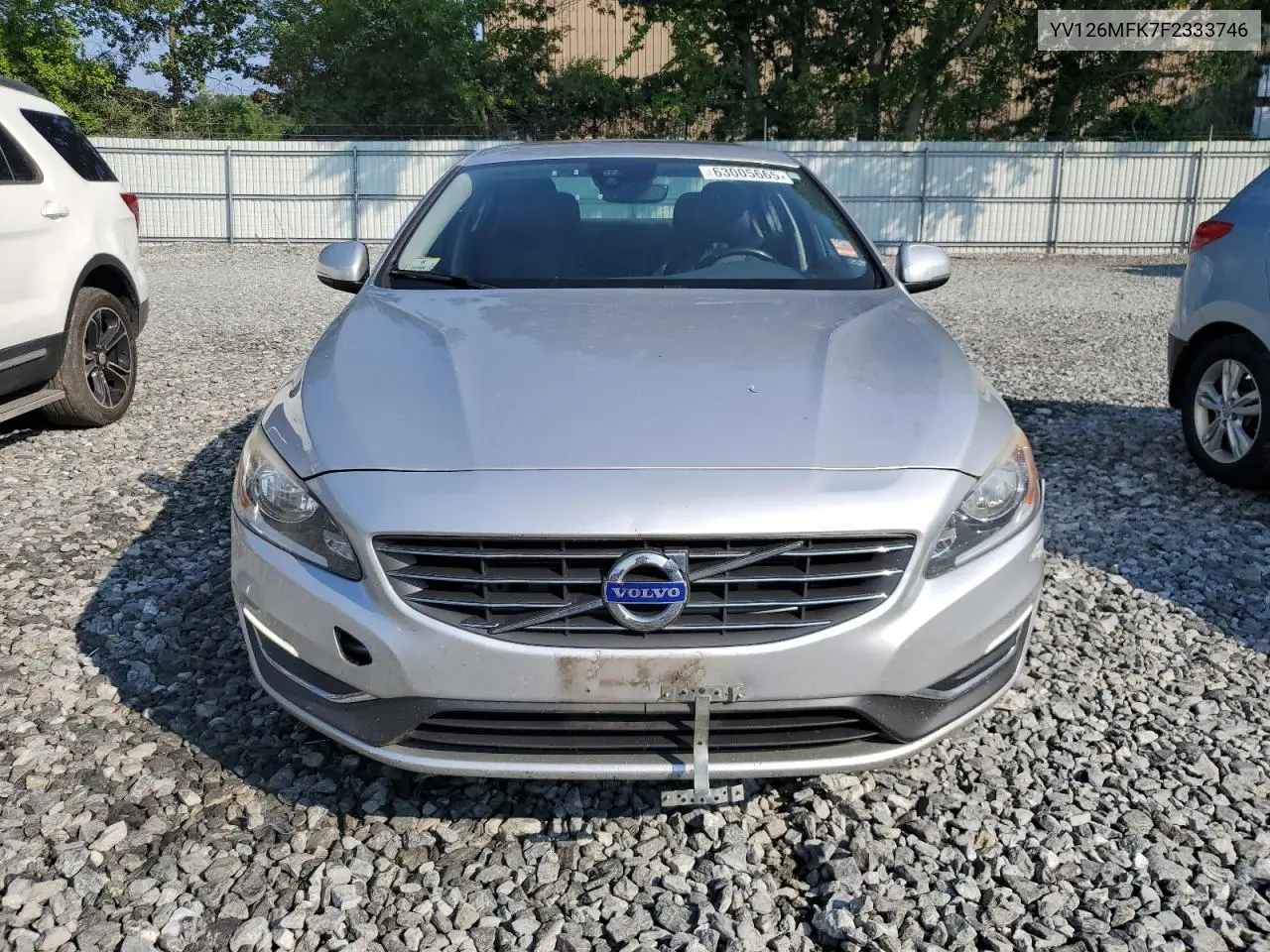 2015 Volvo S60 Premier VIN: YV126MFK7F2333746 Lot: 63005665