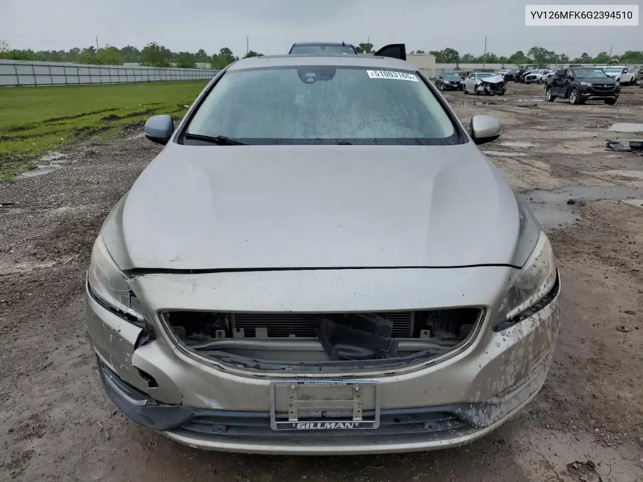 2016 Volvo S60 Premier VIN: YV126MFK6G2394510 Lot: 51003165