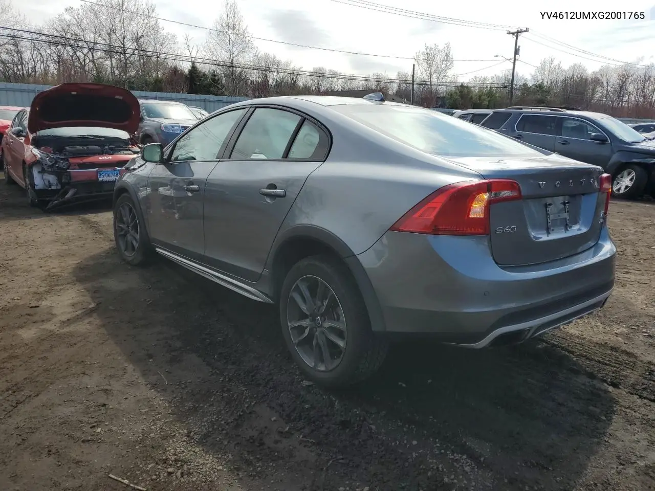 2016 Volvo S60 Cross Country T5 VIN: YV4612UMXG2001765 Lot: 52415675