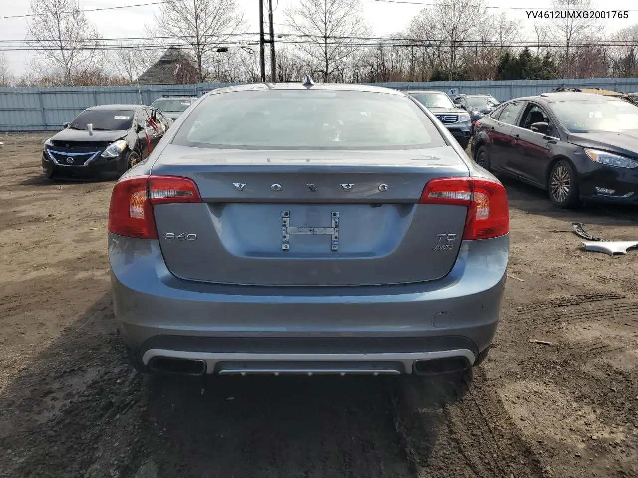 2016 Volvo S60 Cross Country T5 VIN: YV4612UMXG2001765 Lot: 52415675