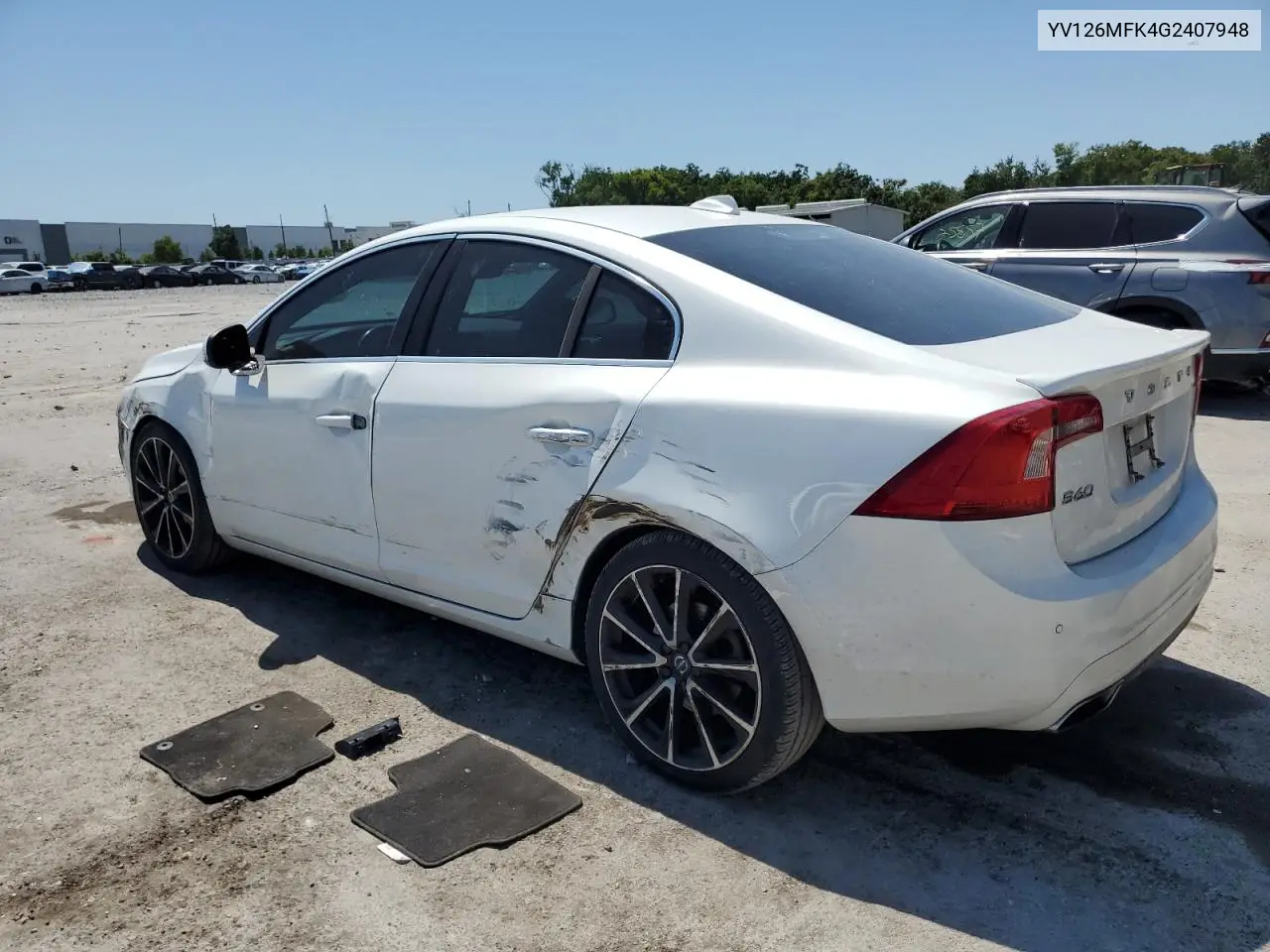 2016 Volvo S60 Premier VIN: YV126MFK4G2407948 Lot: 53395205