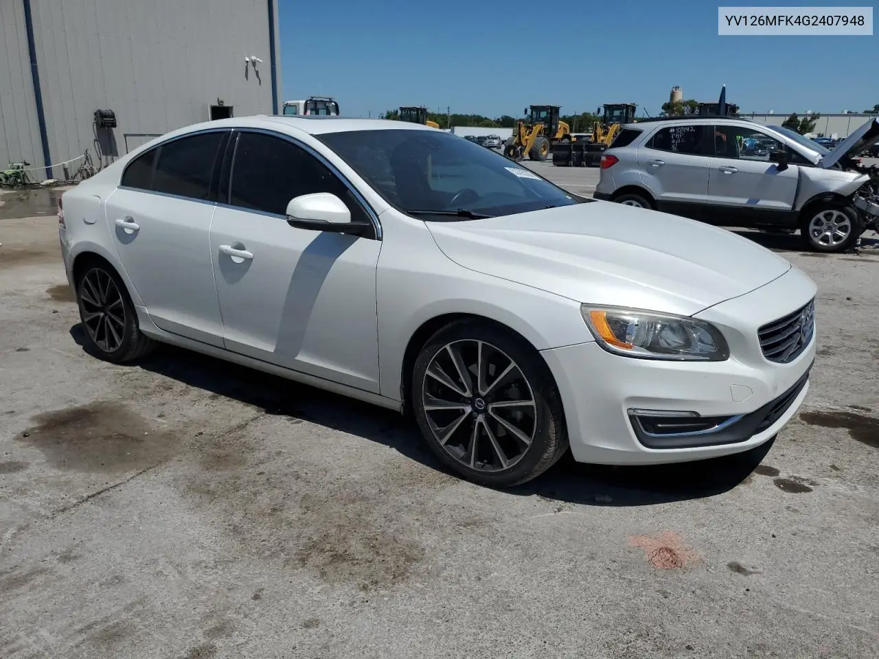 2016 Volvo S60 Premier VIN: YV126MFK4G2407948 Lot: 53395205