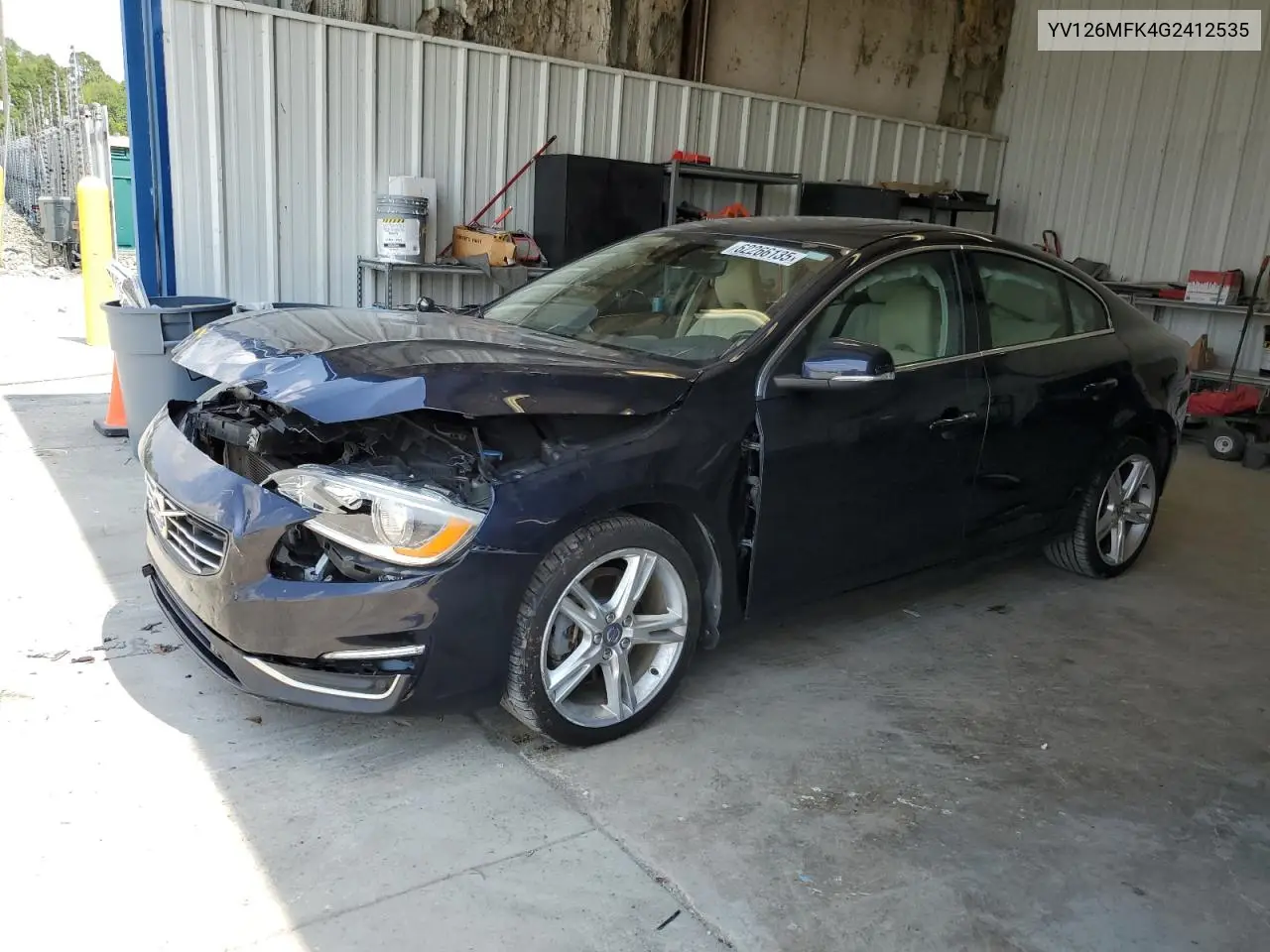2016 Volvo S60 Premier VIN: YV126MFK4G2412535 Lot: 62266135