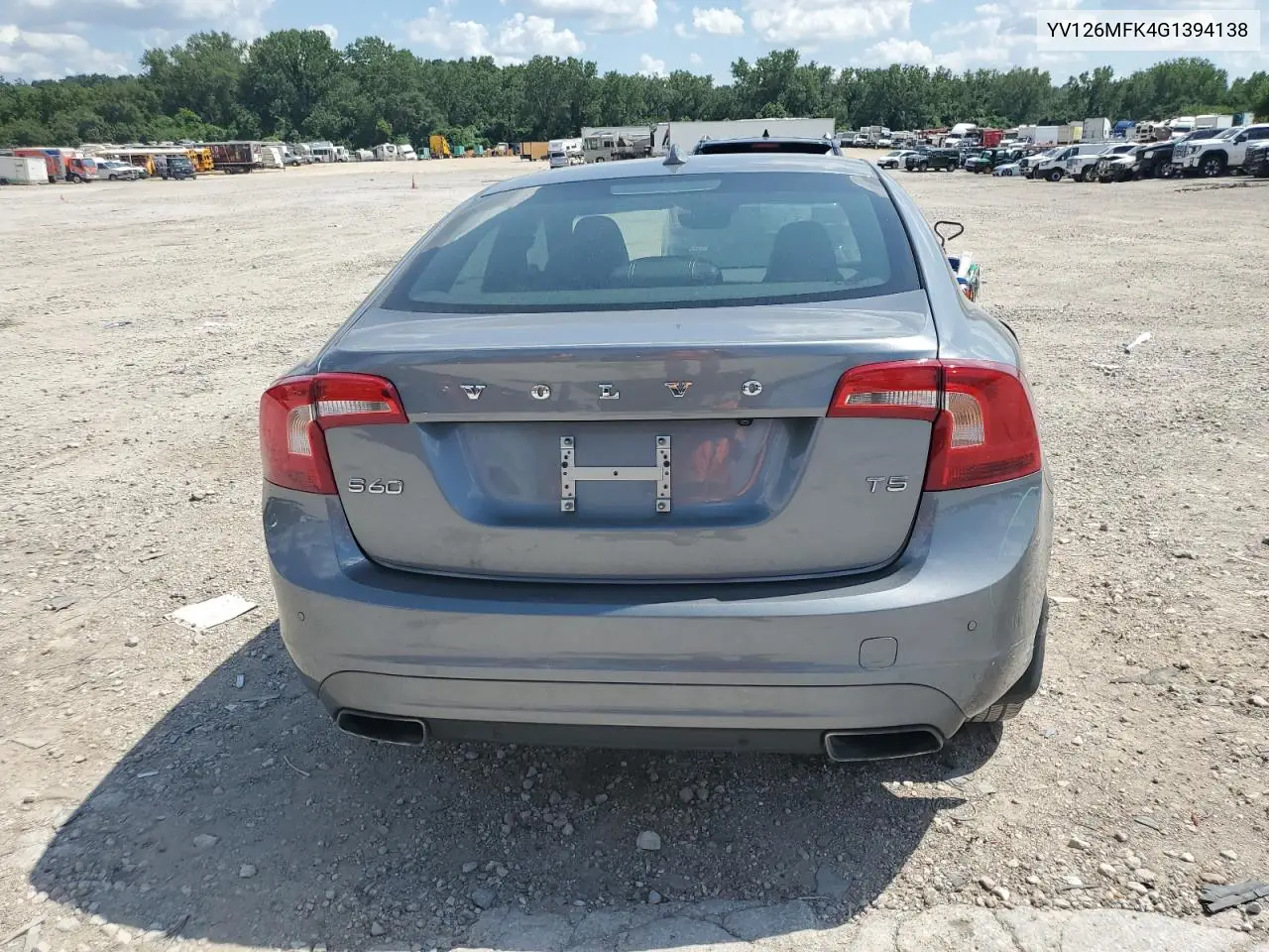 2016 Volvo S60 Premier VIN: YV126MFK4G1394138 Lot: 63701065