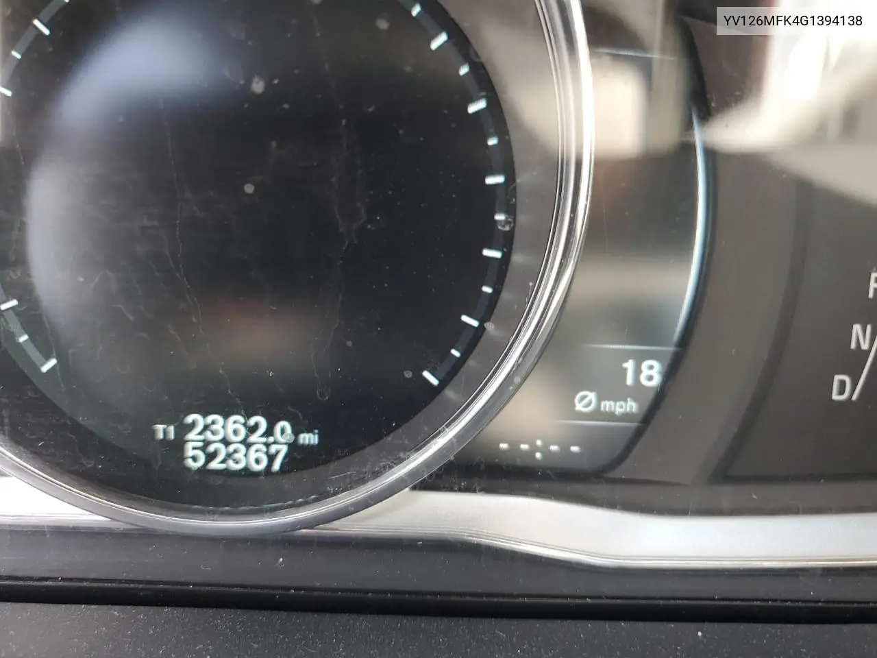 2016 Volvo S60 Premier VIN: YV126MFK4G1394138 Lot: 63701065