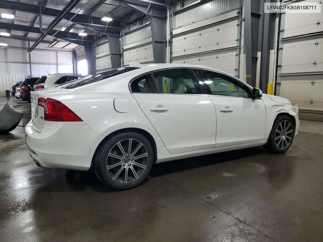 2016 Volvo S60 Premier VIN: LYV402FK8GB108711 Lot: 64632485