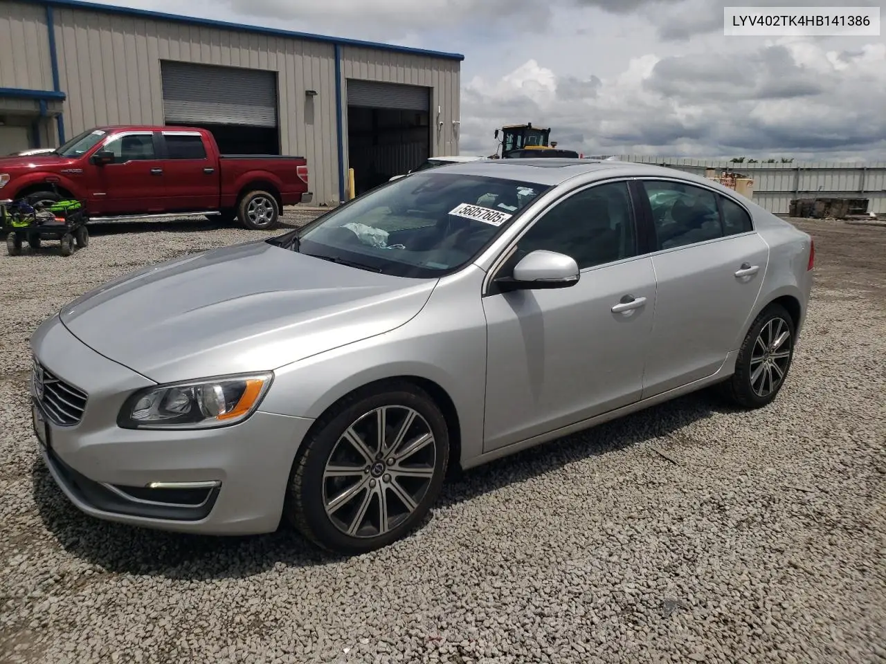 2017 Volvo S60 Premier VIN: LYV402TK4HB141386 Lot: 56057605