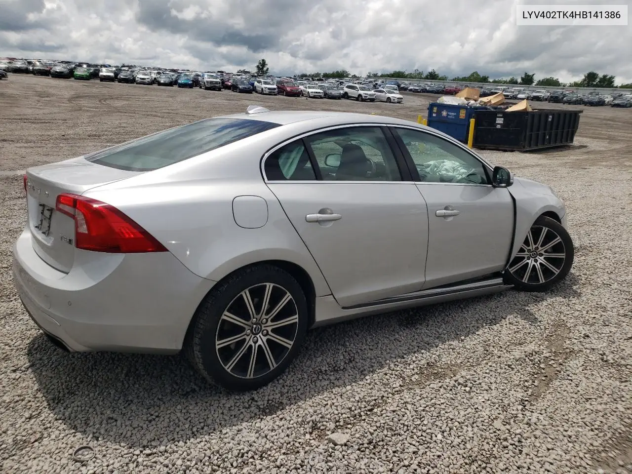 2017 Volvo S60 Premier VIN: LYV402TK4HB141386 Lot: 56057605