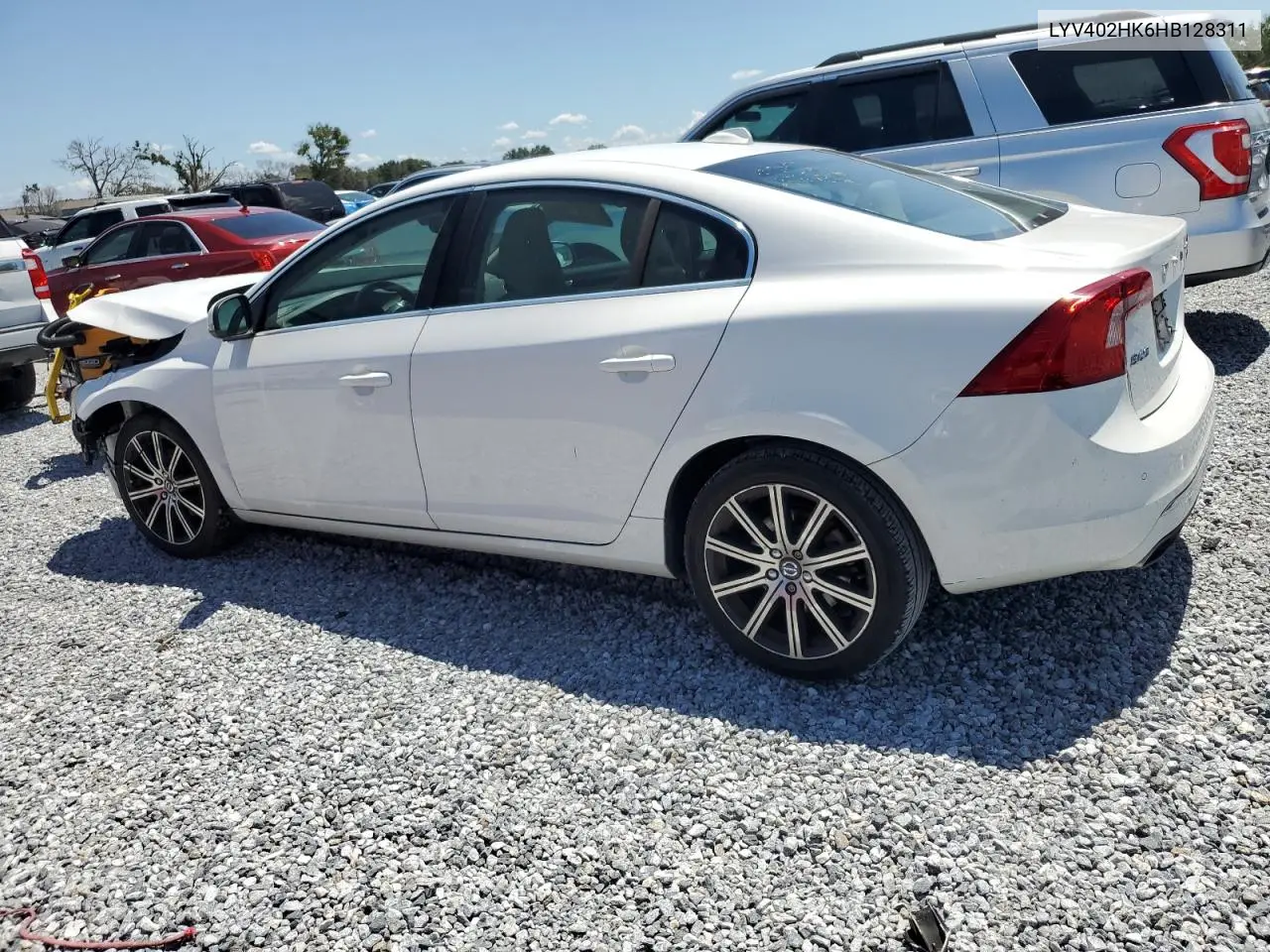 2017 Volvo S60 Premier VIN: LYV402HK6HB128311 Lot: 62148995