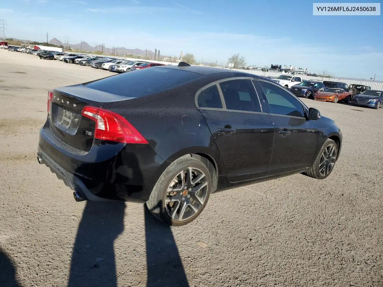 2018 Volvo S60 Dynamic VIN: YV126MFL6J2450638 Lot: 46319325