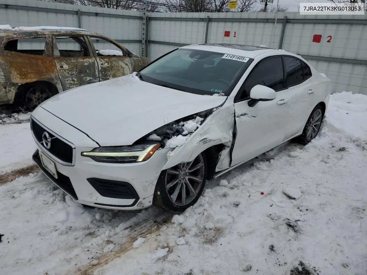 2019 Volvo S60 T6 Momentum VIN: 7JRA22TK3KG013053 Lot: 41491605