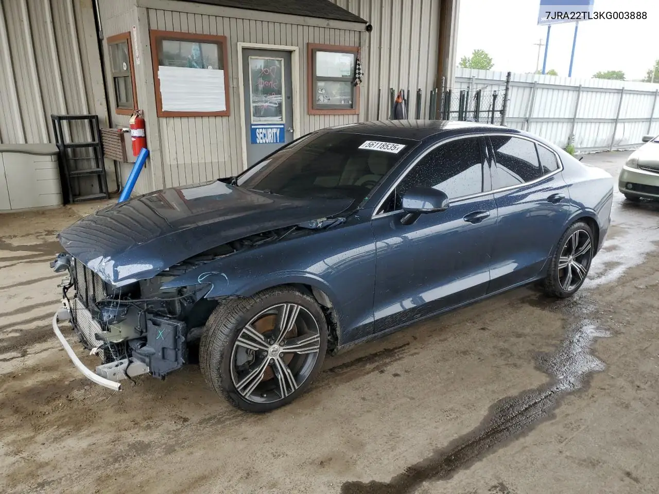 2019 Volvo S60 T6 Inscription VIN: 7JRA22TL3KG003888 Lot: 56118535