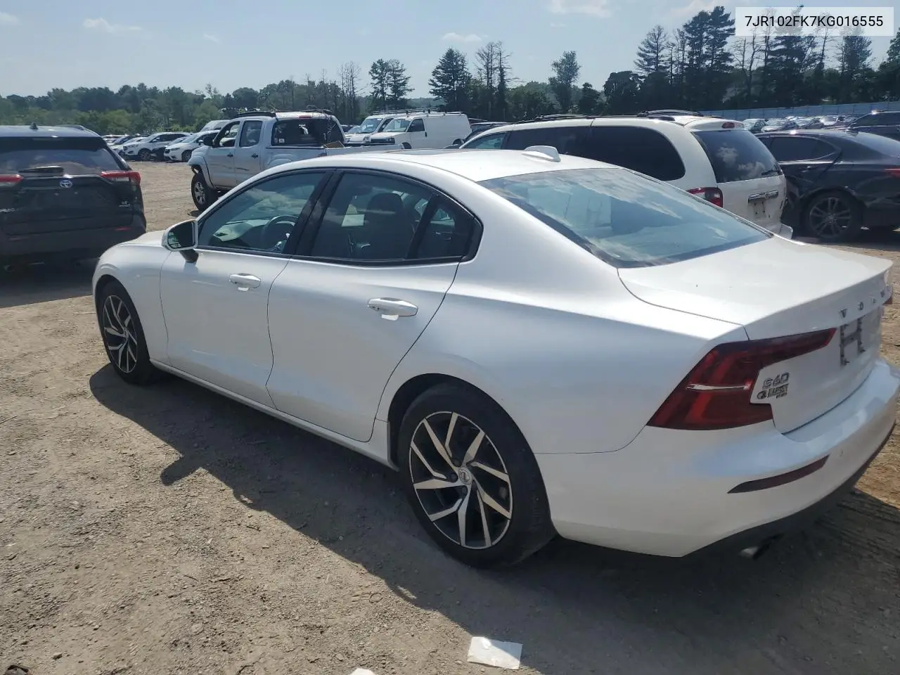 2019 Volvo S60 T5 Momentum VIN: 7JR102FK7KG016555 Lot: 61824285