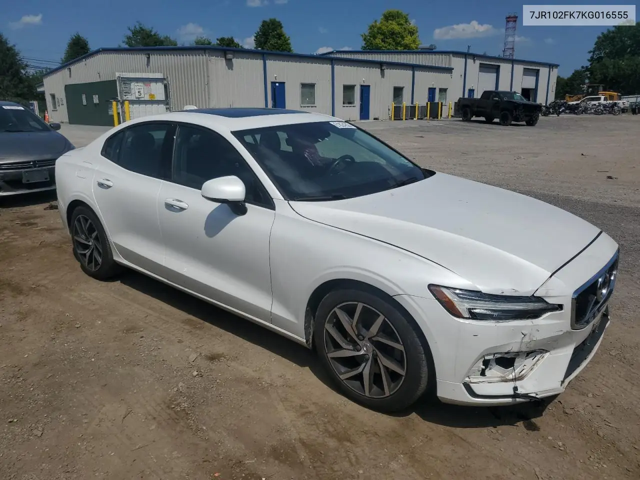 2019 Volvo S60 T5 Momentum VIN: 7JR102FK7KG016555 Lot: 61824285