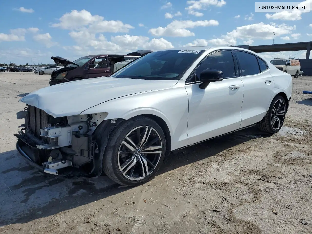 2020 Volvo S60 T5 R-Design VIN: 7JR102FM5LG049170 Lot: 43766205