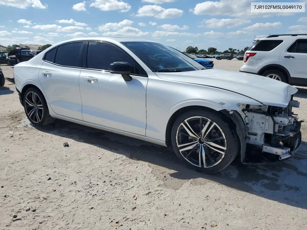 2020 Volvo S60 T5 R-Design VIN: 7JR102FM5LG049170 Lot: 43766205
