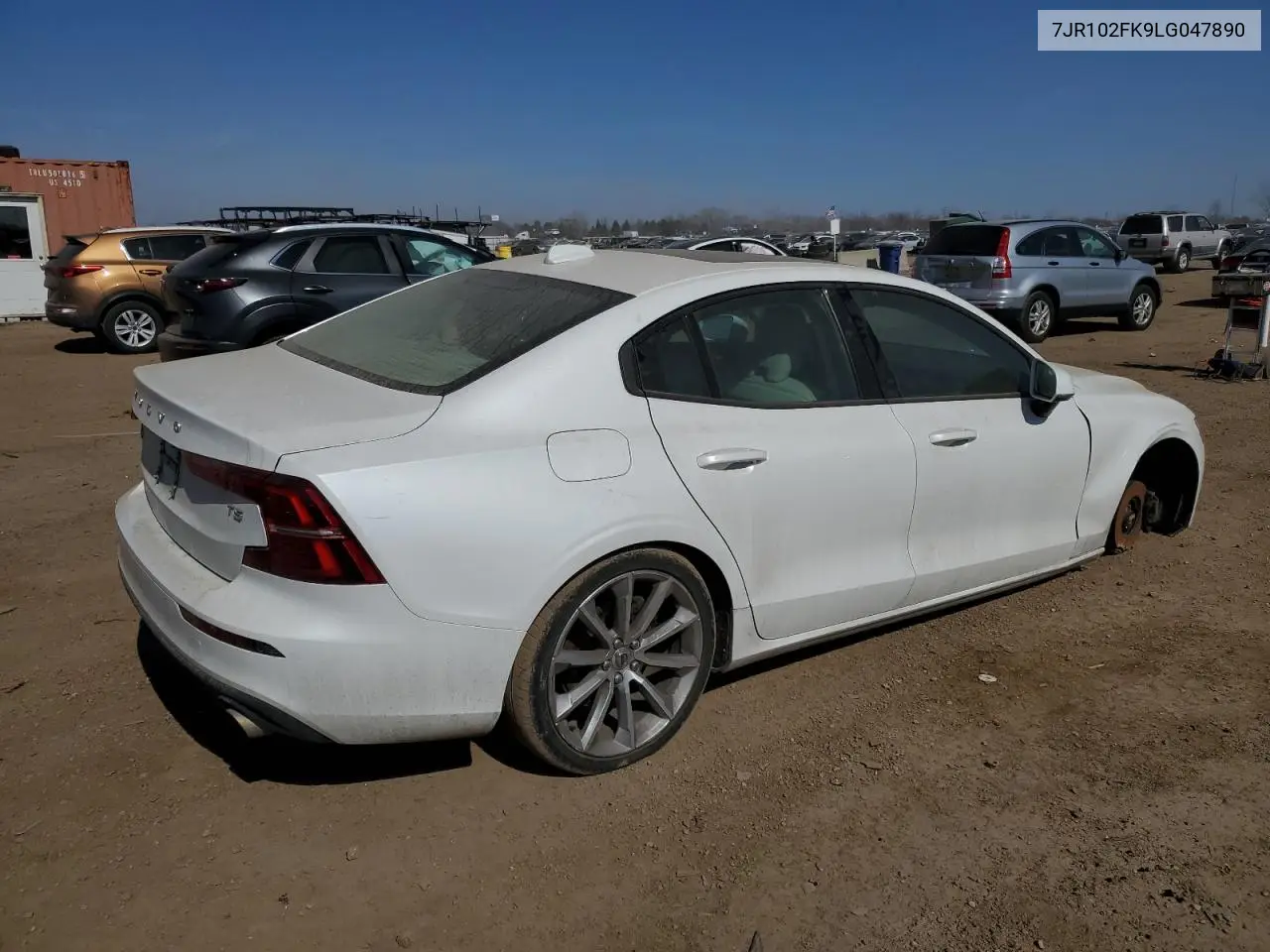 2020 Volvo S60 T5 Momentum VIN: 7JR102FK9LG047890 Lot: 48197025