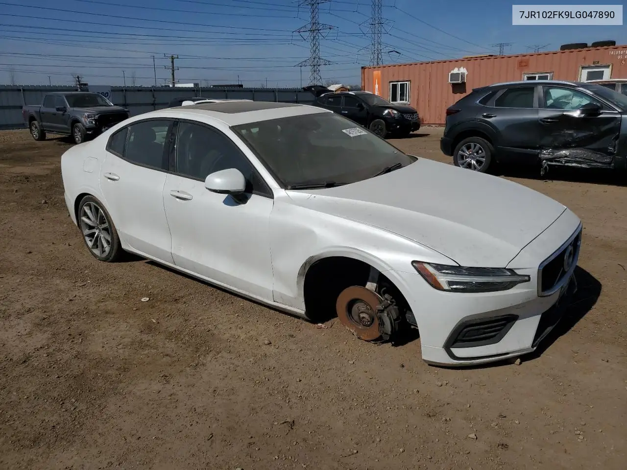 2020 Volvo S60 T5 Momentum VIN: 7JR102FK9LG047890 Lot: 48197025