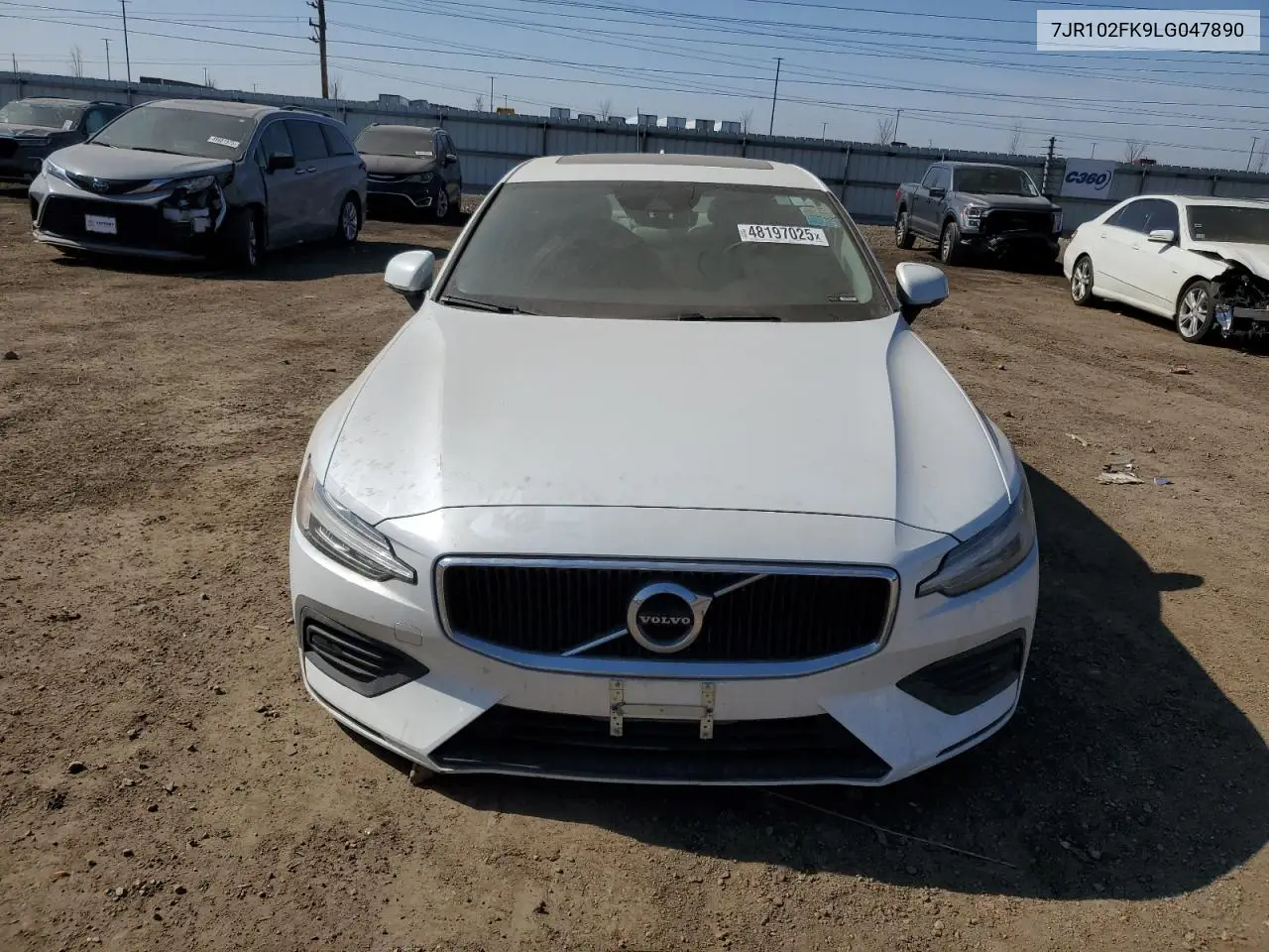 2020 Volvo S60 T5 Momentum VIN: 7JR102FK9LG047890 Lot: 48197025