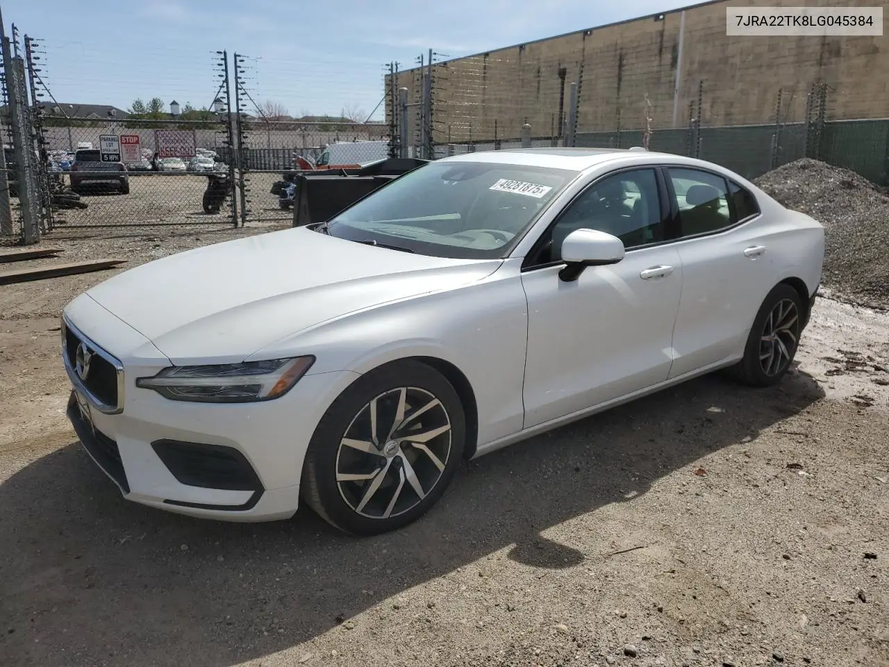 2020 Volvo S60 T6 Momentum VIN: 7JRA22TK8LG045384 Lot: 49281875