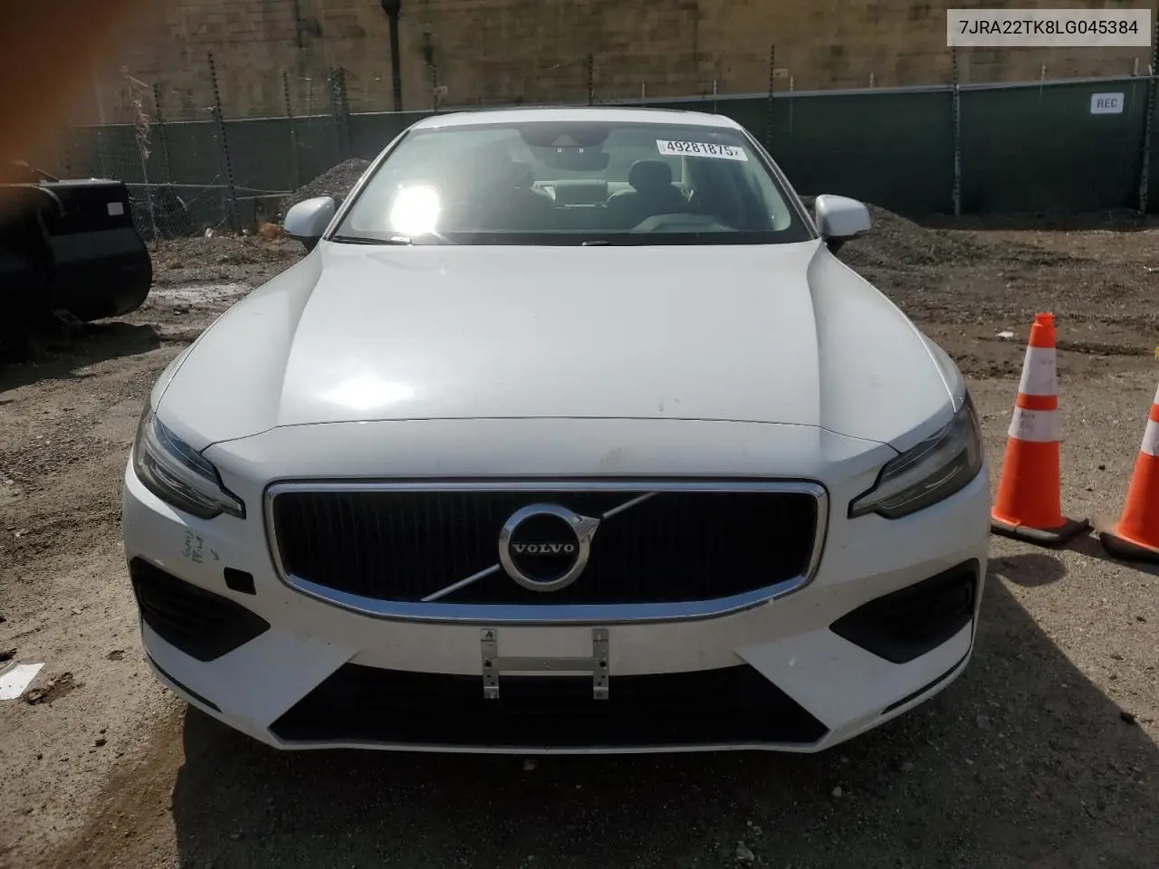 2020 Volvo S60 T6 Momentum VIN: 7JRA22TK8LG045384 Lot: 49281875